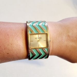 Teal & Gold Watch